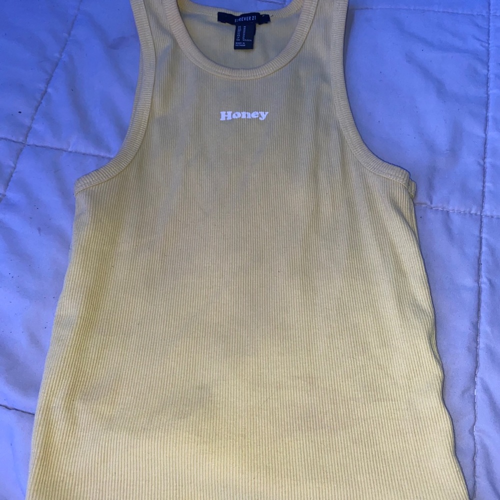 Forever21 yellow honey tank